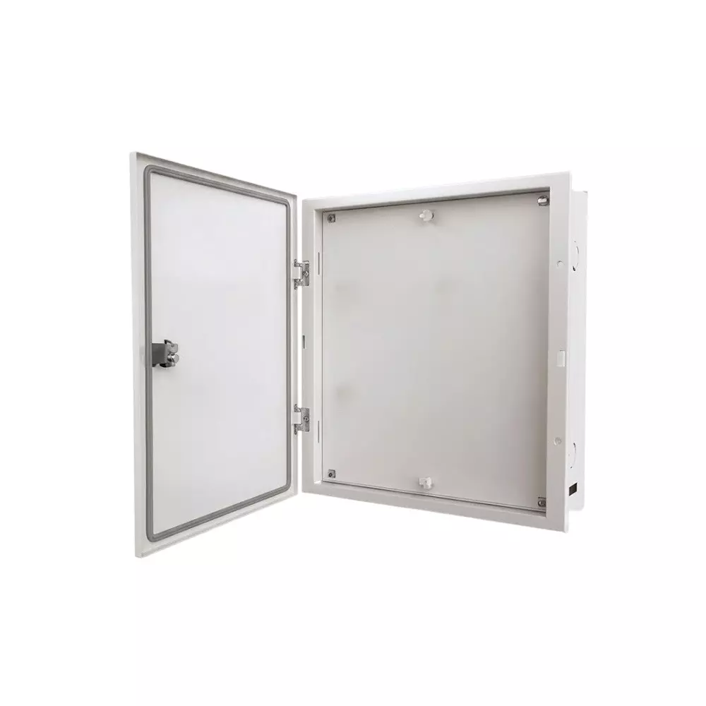 Goldmedal Air Horizontal Distribution Board 16+2 Way Double Door White 8 Module (Incomer) + 2+2+2 Module (Sub Incomer) + 16+16+16 Module (Outgoing) Metal, 07080