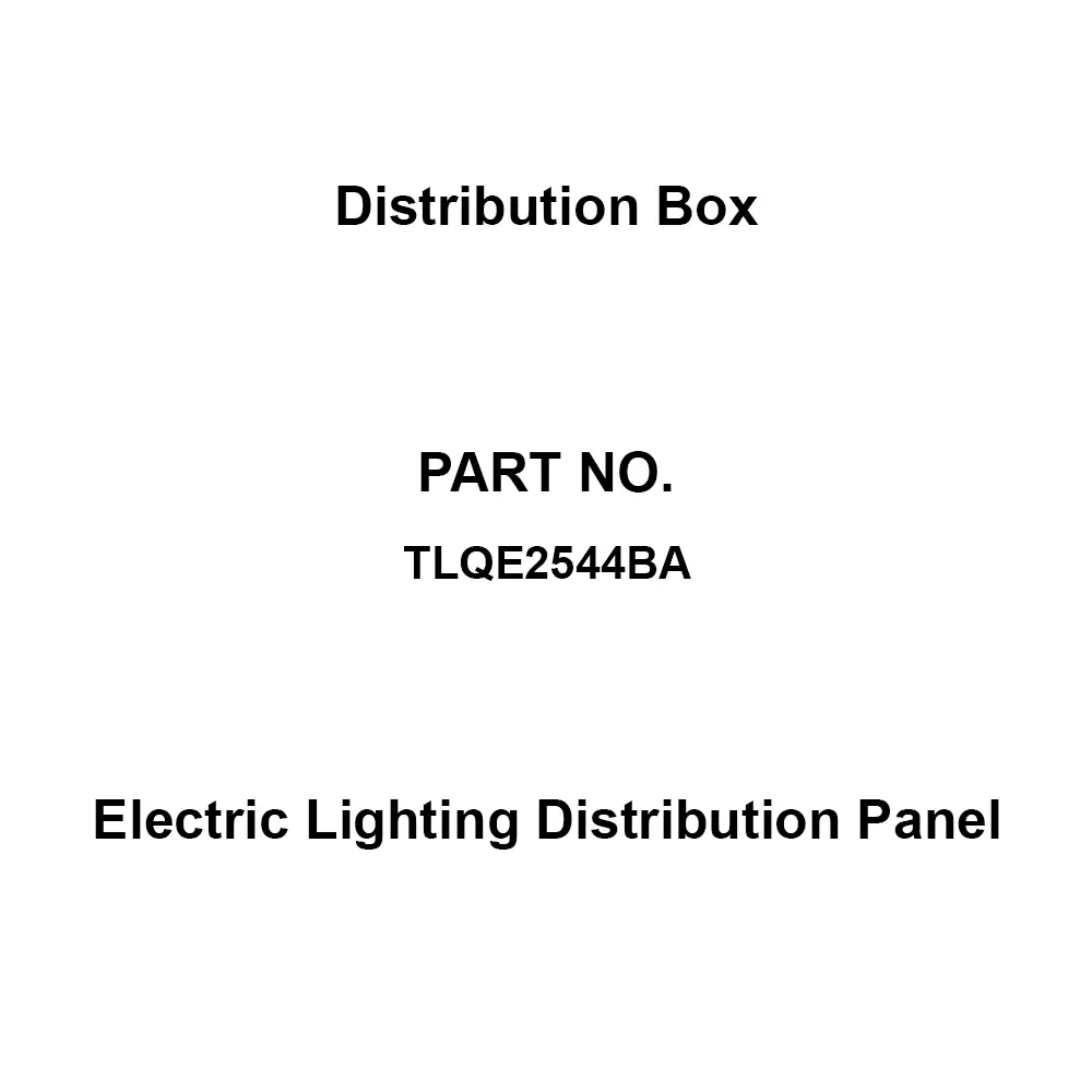 Naigai Energering Electric Lighting Distribution Panel 44 Branch Circuits 3P 250 Amp Main Capacity, TLQE2544BA