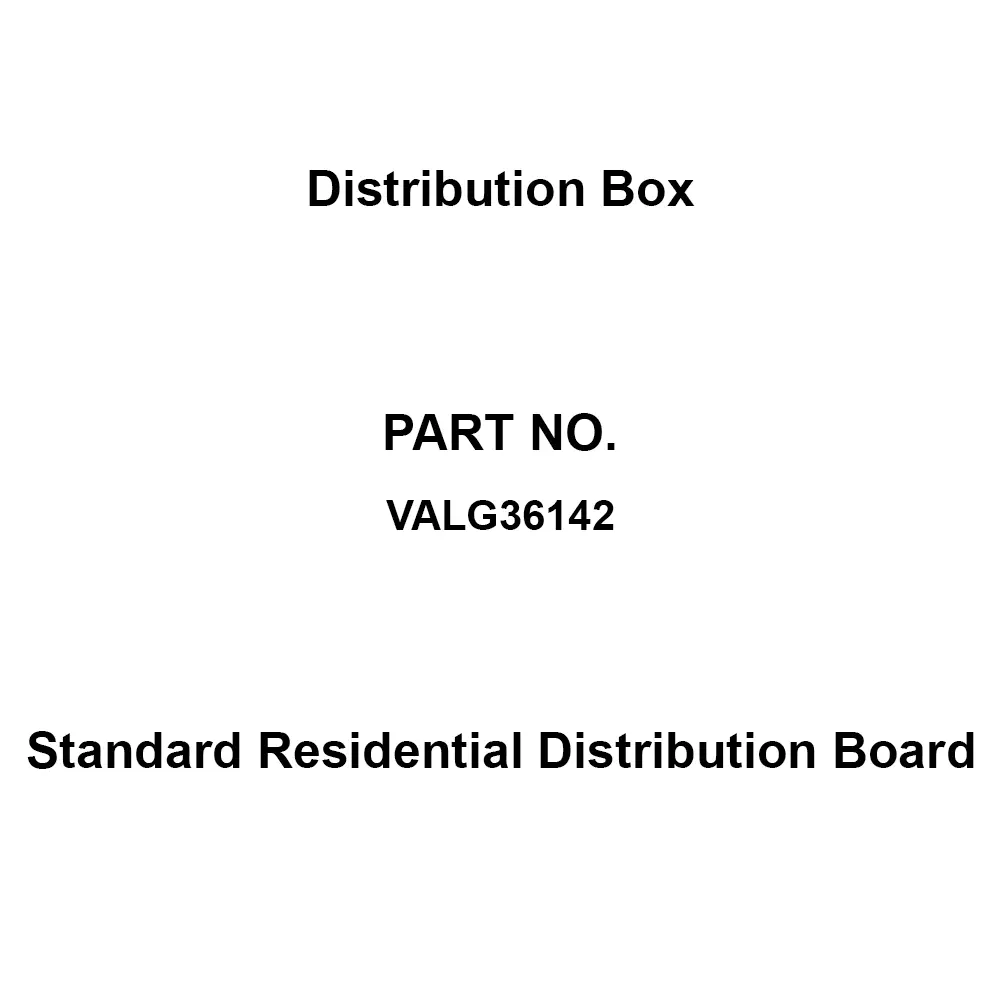 Tempearl Standard Residential Distribution Board 14 Branch Circuits 60 Amp Main Capacity, VALG36142