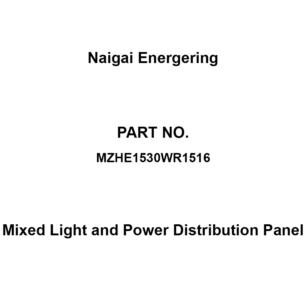 Naigai Energering Mixed Light and Power Distribution Panel (Lamp) 30 / (Power) 16 Branch Circuits, MZHE1530WR1516