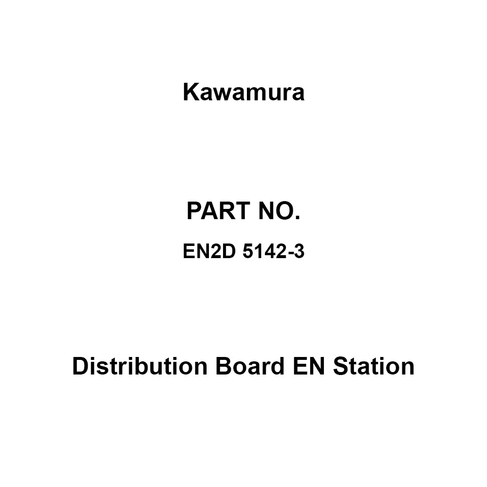Kawamura Distribution Board EN Station 14 Branch Circuits 3P 50 Amp Main Capacity, EN2D 5142-3