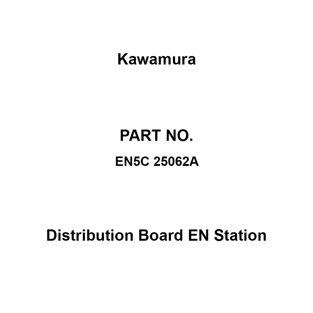 Kawamura Distribution Board EN Station 6 Branch Circuits 2P 25 Amp Main Capacity, EN5C 25062A