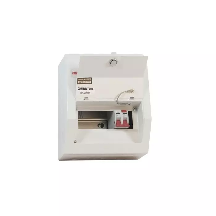 Contactum 6 Way Steel Consumer Unit 100A Defender, DD061MS