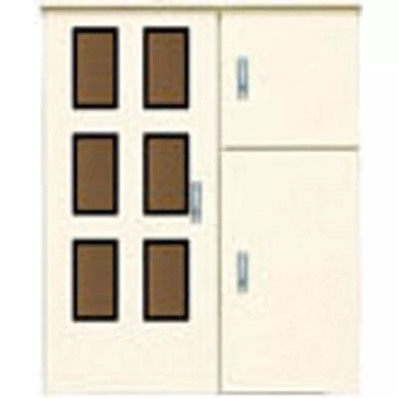 Panasonic Accumulator Panel Cabinet Flat Rotary Handle Mild White, BOG704VW