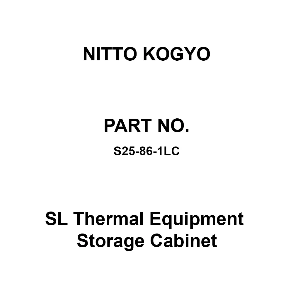 NITTO KOGYO SL Thermal Equipment Storage Cabinet 720x520 mm Board Dimension, S25-86-1LC