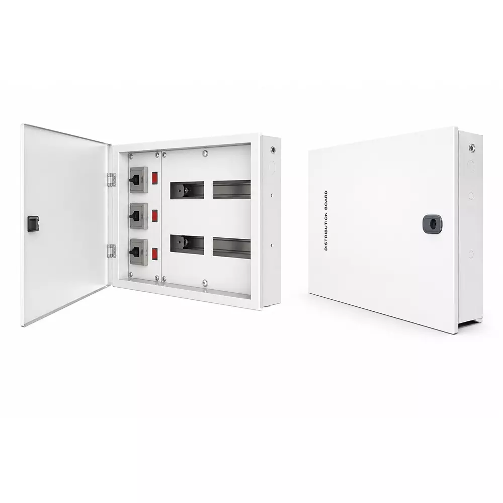 goldmedal-air-eco-distribution-board-with-rotary-switch-wiring-6-way-double-door-white-triple-pole-neutral-40-a-metal-07238
