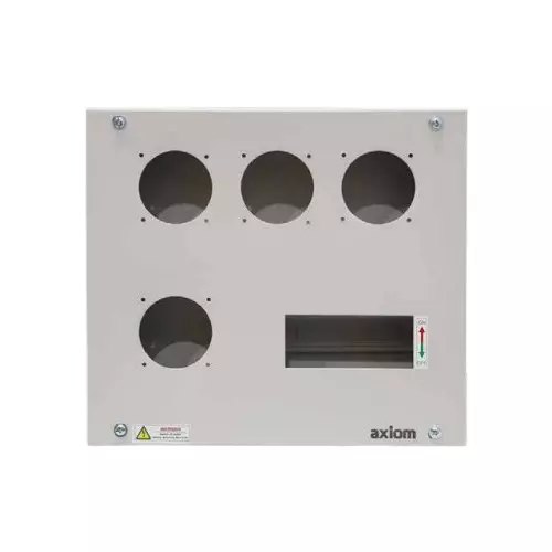 Axiom Multi Option Plug & Scoket Distribution Board (Only Enclosure) For Industrial Plug & Socket 4 Way 20 Amp, AX PSDBMO 20 3W EN