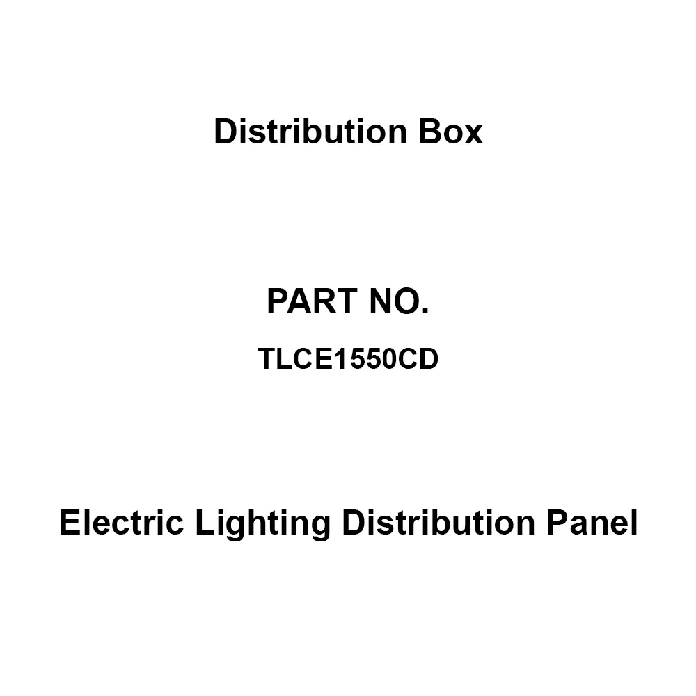Naigai Energering Electric Lighting Distribution Panel 50 Branch Circuits 3P 150 Amp Main Capacity, TLCE1550CD