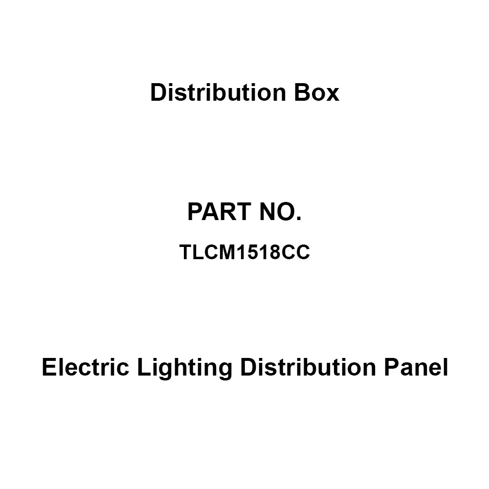 Naigai Energering Electric Lighting Distribution Panel 18 Branch Circuits 3P 150 Amp Main Capacity, TLCM1518CC