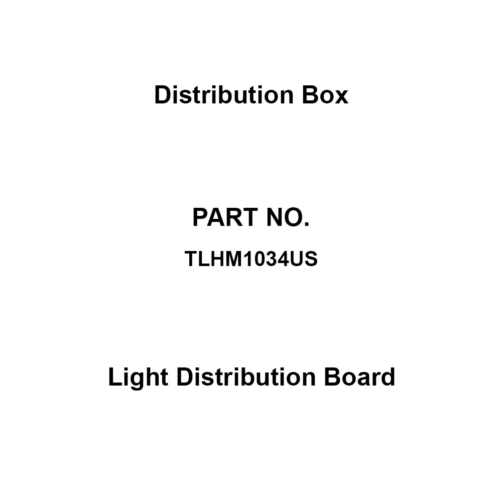 Naigai Energering Light Distribution Board 34 Branch Circuits 3P 100 Amp Main Capacity, TLHM1034US
