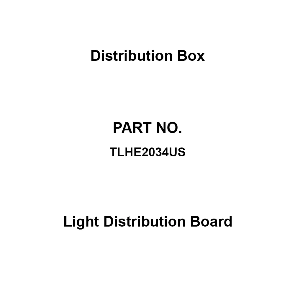 Naigai Energering Light Distribution Board 34 Branch Circuits 3P 200 Amp Main Capacity, TLHE2034US