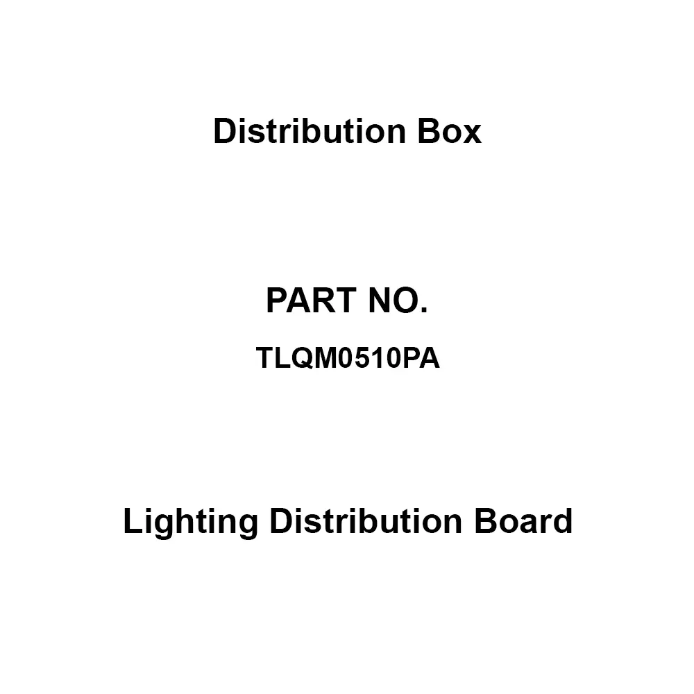 Naigai Energering Lighting Distribution Board 10 Branch Circuits 3P 50 Amp Main Capacity, TLQM0510PA
