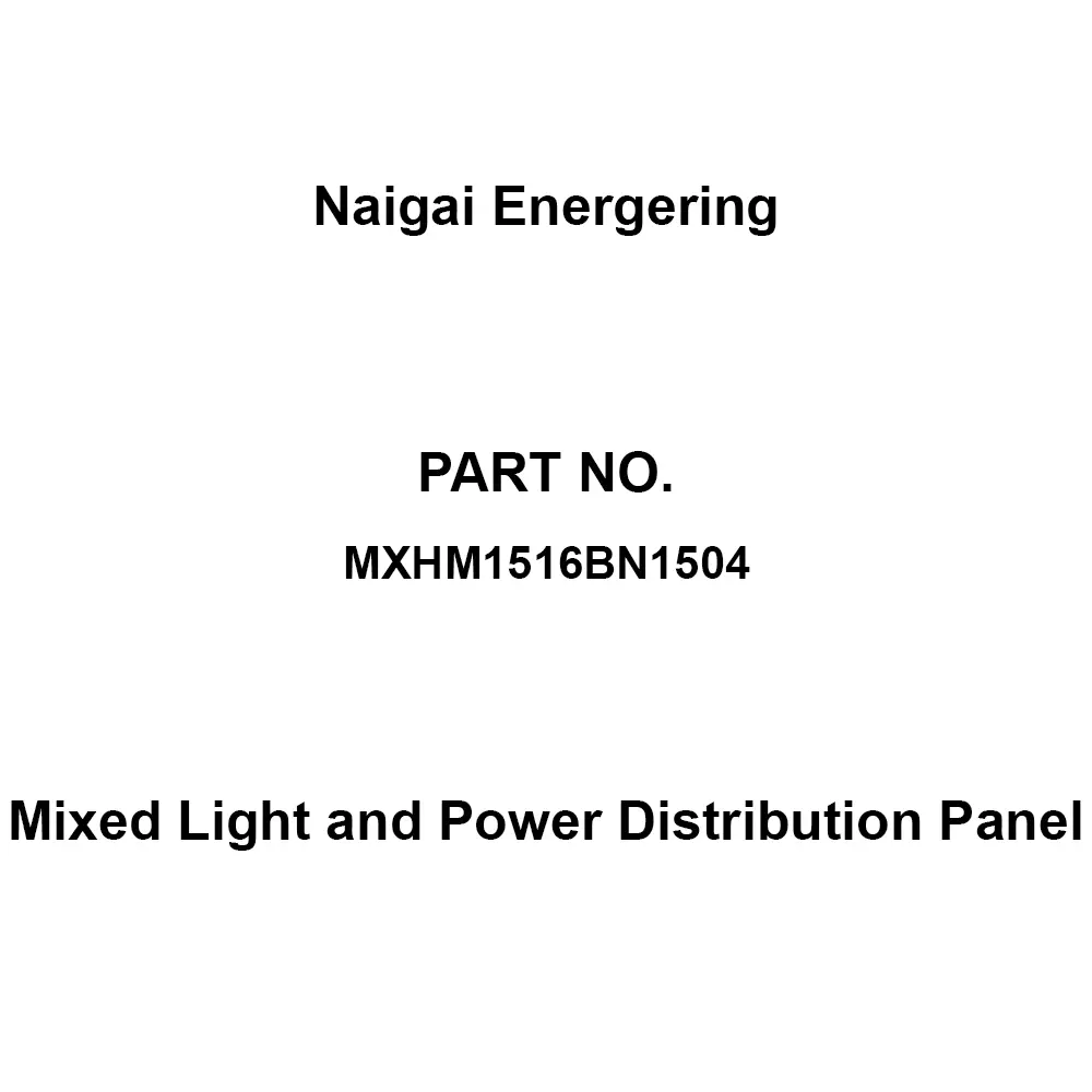 Naigai Energering Mixed Light and Power Distribution Panel (Lamp) 16 / (Power) 4 Branch Circuits, MXHM1516BN1504