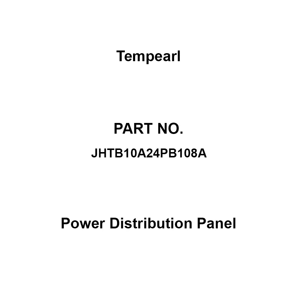 Tempearl Power Distribution Panel Steel Plate Construction for Main circuit breaker: 24-8 circuits, 2 emergency circuits, JHTB10A24PB108A