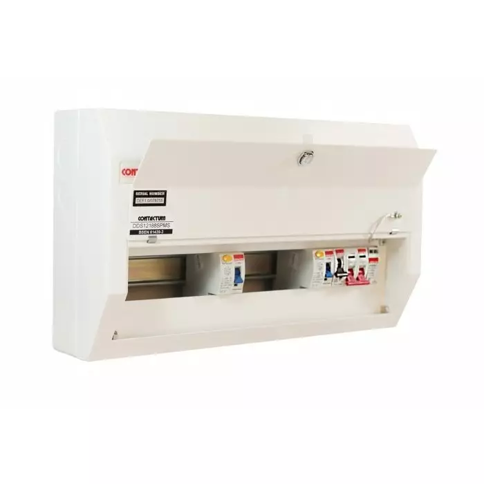 Contactum 12 Way Steel Consumer Unit 100A Defender, DDS12188SPMS