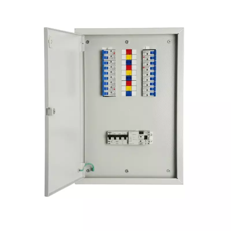 Anchor UNO E Vertical Distribution Board 6 Way Triple Pole & Neutral Double Door Grey for Industrial Use, 36851