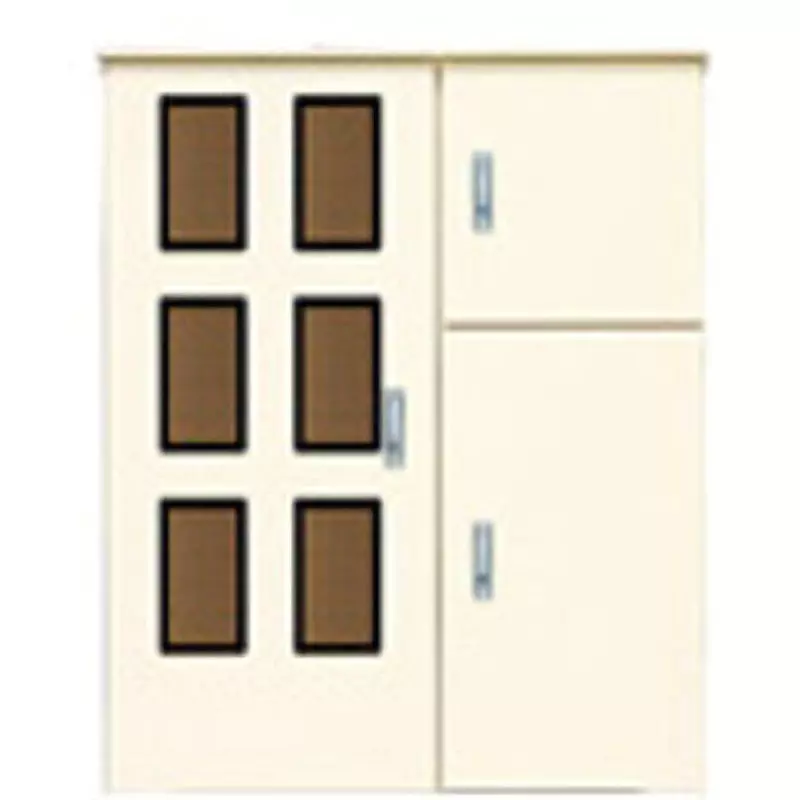 Panasonic Accumulator Panel Cabinet Flat Rotary Handle Mild White, BOG820VW