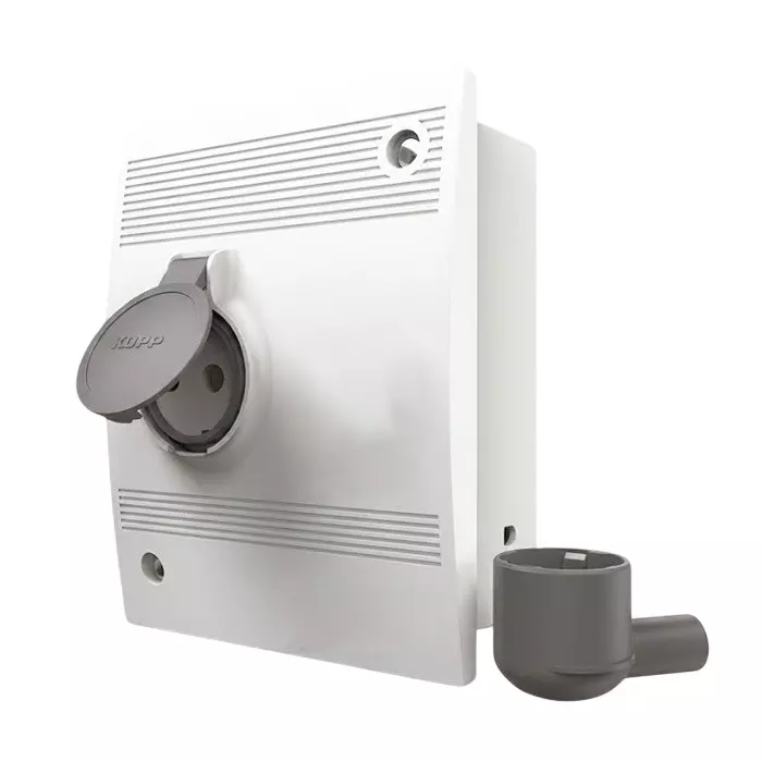 Goldmedal Air Plug & Socket Distribution Board White P+N (Sub Incomer) + 1 Module (Outgoing) Plastic, 07045