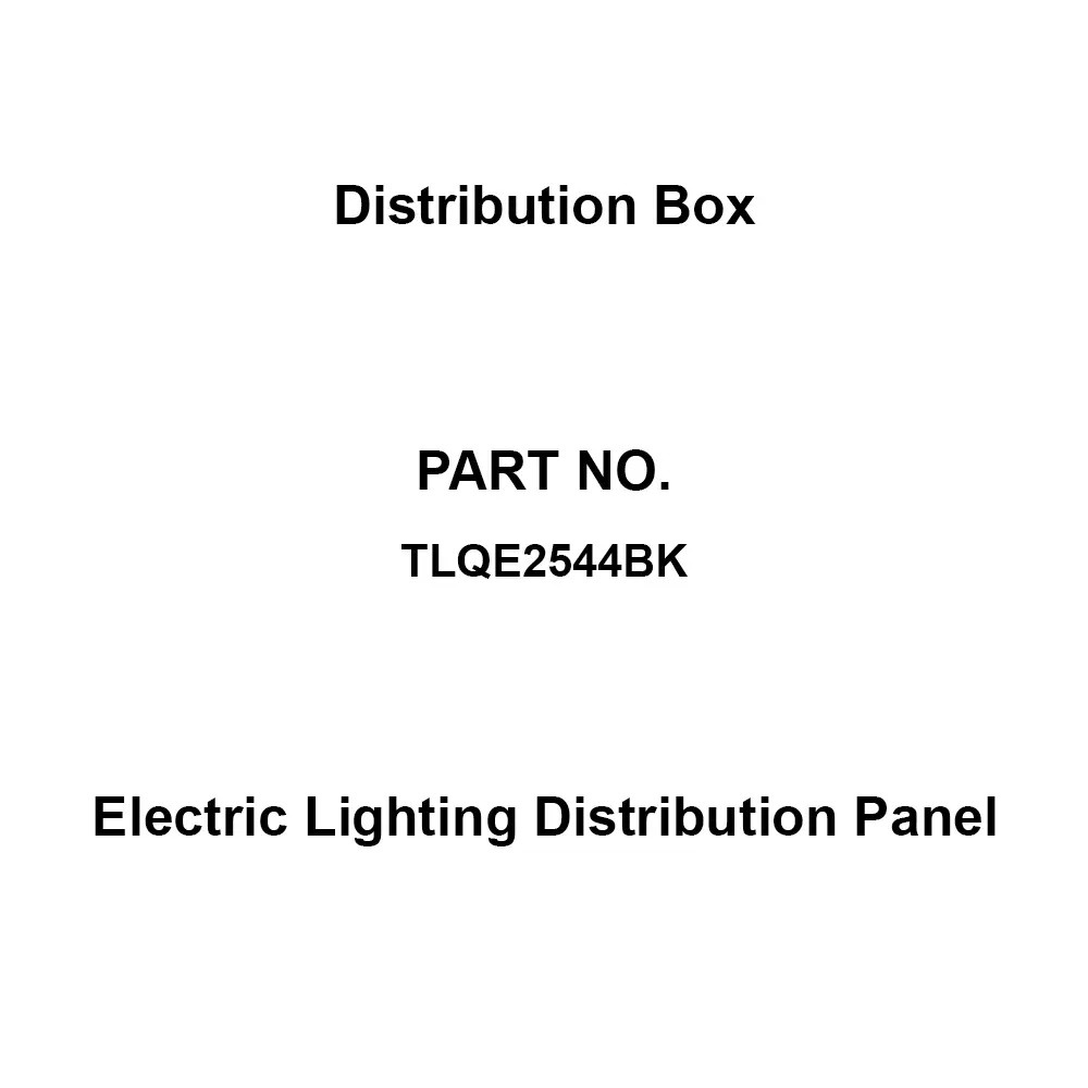Naigai Energering Electric Lighting Distribution Panel 44 Branch Circuits 3P 250 Amp Main Capacity, TLQE2544BK
