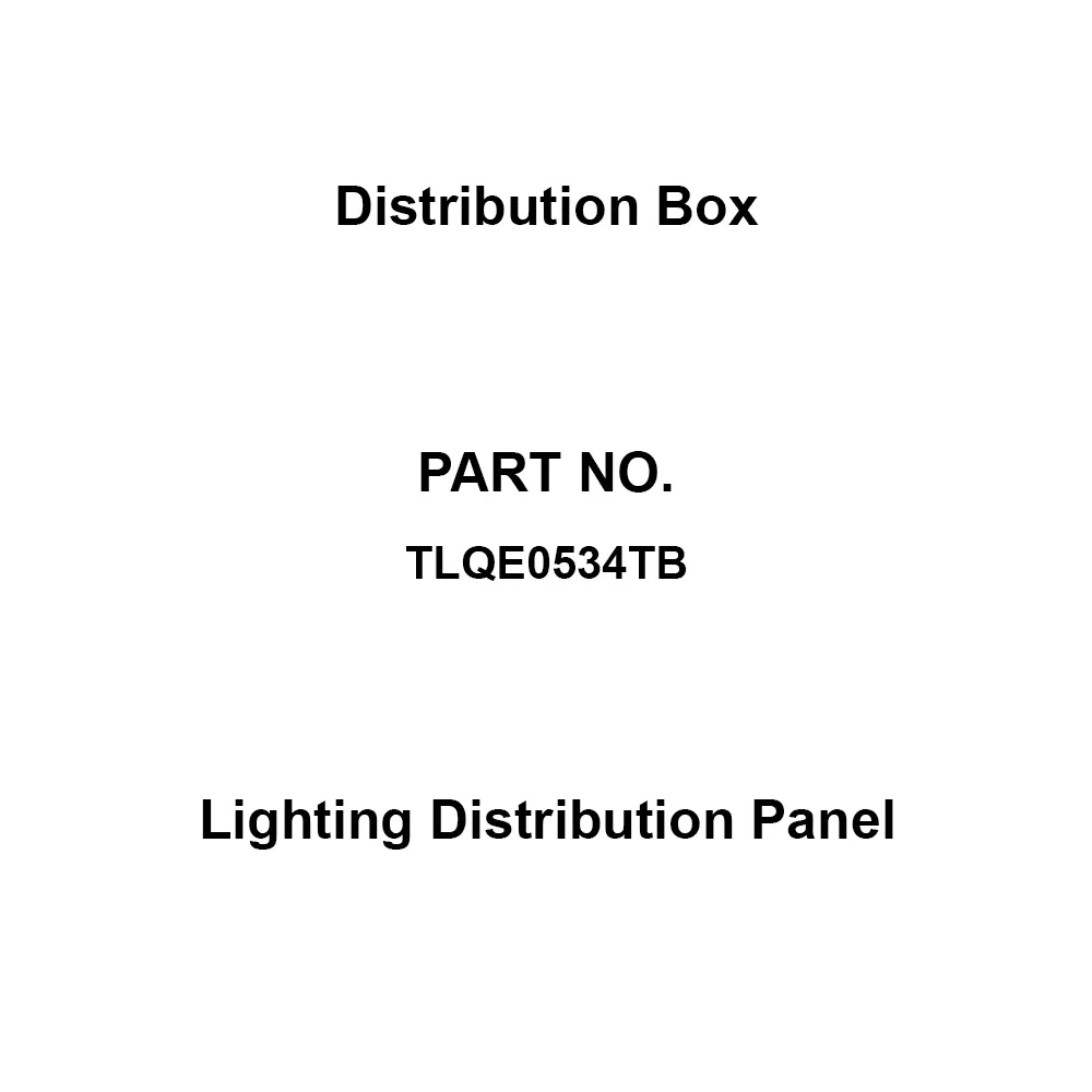 Naigai Energering Lighting Distribution Panel 34 Branch Circuits 3P 50 Amp Main Capacity, TLQE0534TB