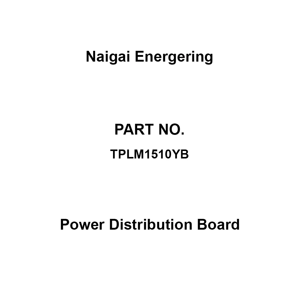 Naigai Energering Power Distribution Board 10 Branch Circuits 3P 150 Amp Main Capacity, TPLM1510YB