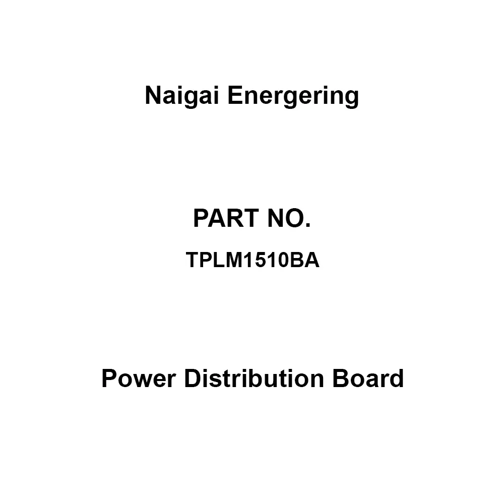 Naigai Energering Power Distribution Board 10 Branch Circuits 3P 150 Amp Main Capacity, TPLM1510BA