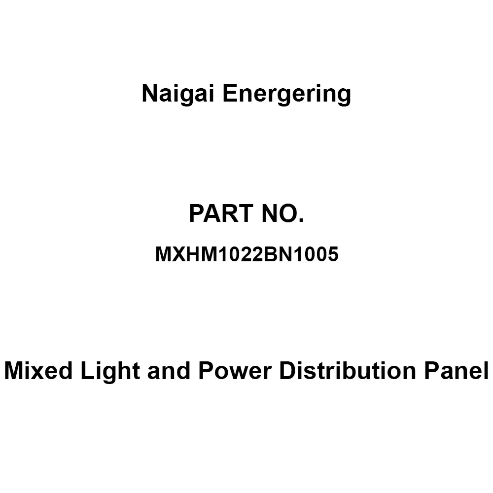Naigai Energering Mixed Light and Power Distribution Panel (Lamp) 22 / (Power) 5 Branch Circuits, MXHM1022BN1005