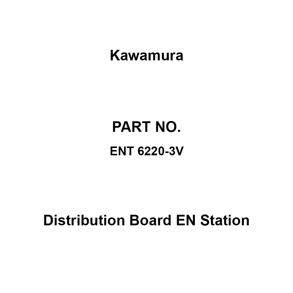 Kawamura Distribution Board EN Station 22 Branch Circuits 3P 60 Amp Main Capacity, ENT 6220-3V