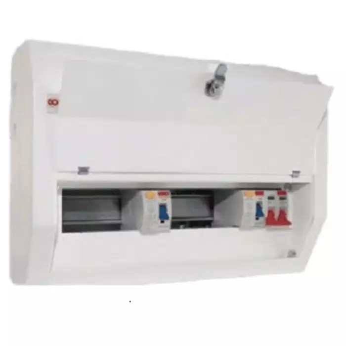 Contactum 6 Way Steel Consumer Unit 100A Defender, DDS06188SPMS