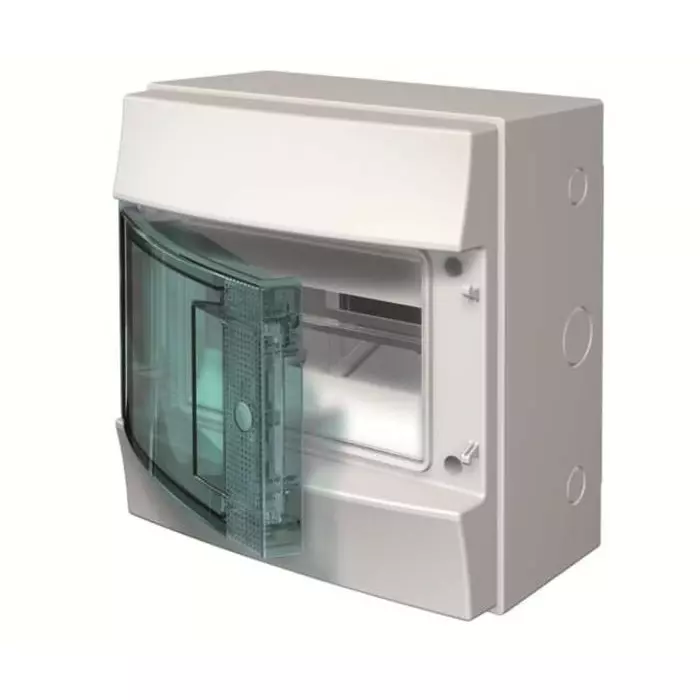 ABB 8 Way Plastic Consumer Unit, 63A, IP65 Mistral65, 1SL1201A0065P08X12