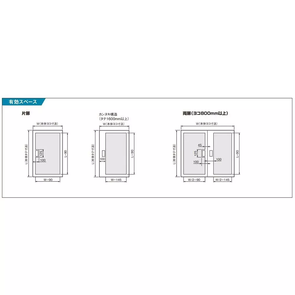 Panasonic Panel Cabinet One Door 200 Types Mild White, BPS4420V
