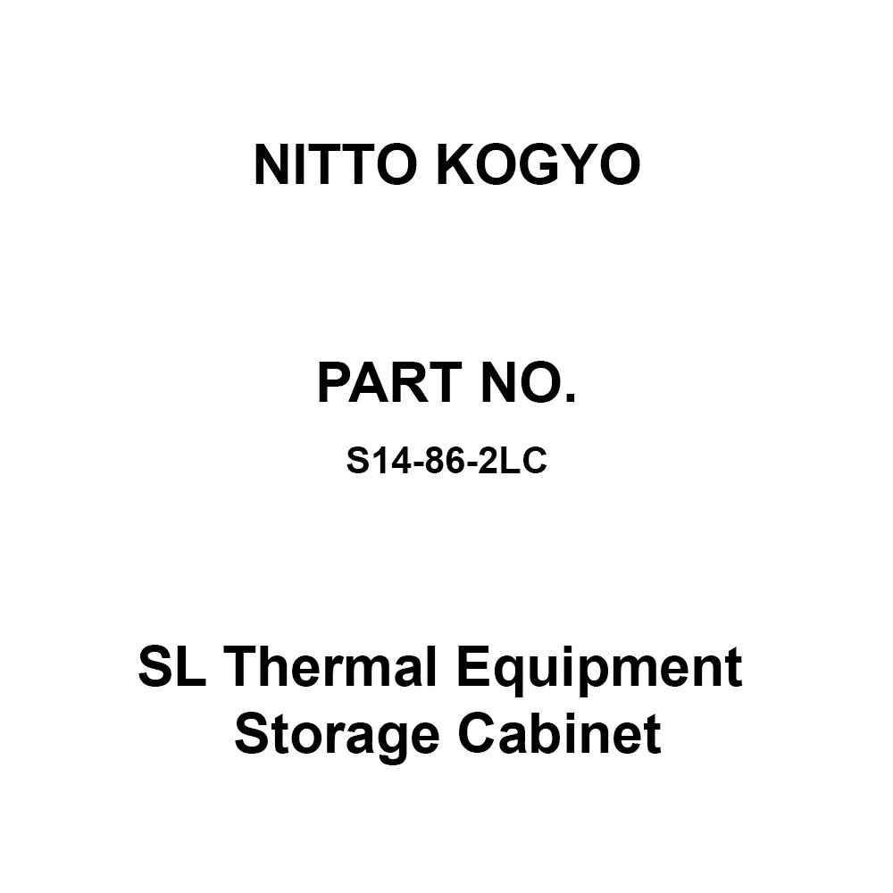 NITTO KOGYO SL Thermal Equipment Storage Cabinet 720x520 mm Board Dimension, S14-86-2LC