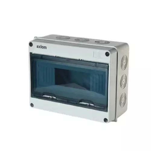 Axiom Plastic Distribution Board Single Phase Neutral Heavy Duty 5 WAY IP 65, AX IP 65 1 DB 5