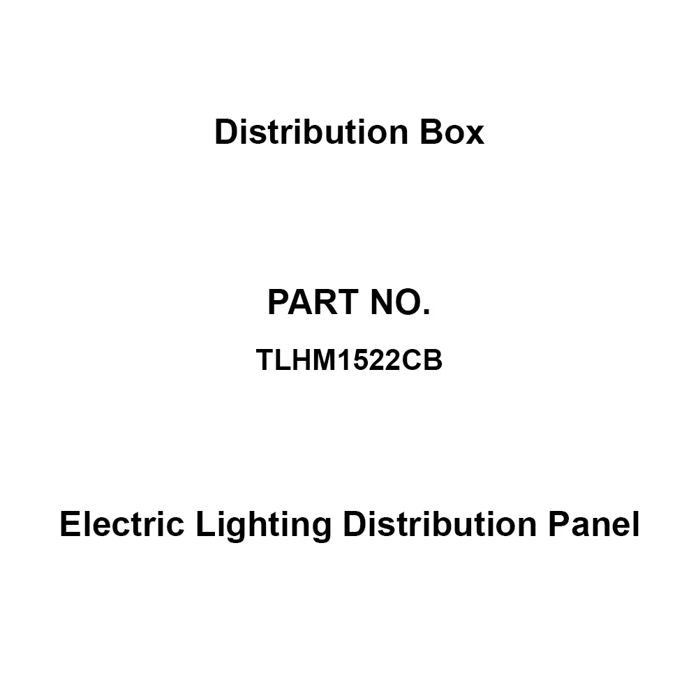 Naigai Energering Electric Lighting Distribution Panel 22 Branch Circuits 3P 150 Amp Main Capacity, TLHM1522CB