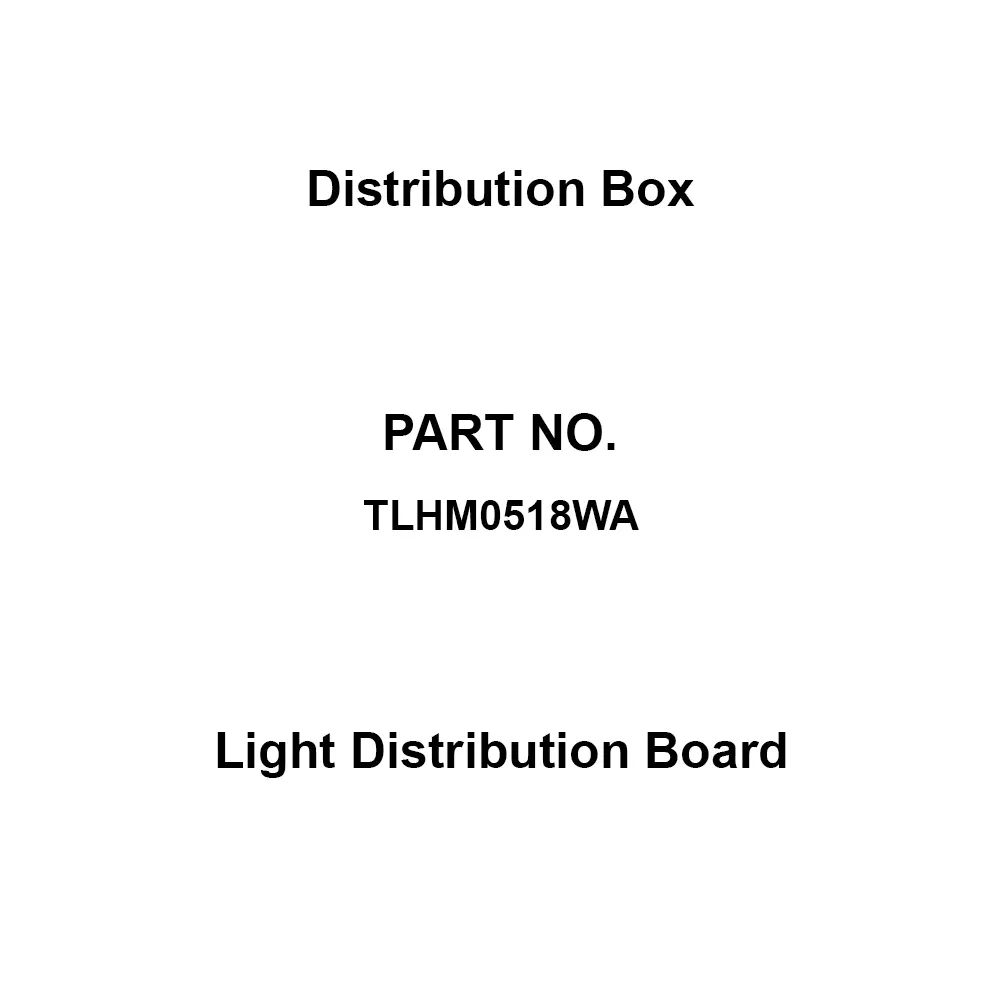 Naigai Energering Light Distribution Board 18 Branch Circuits 3P 50 Amp Main Capacity, TLHM0518WA