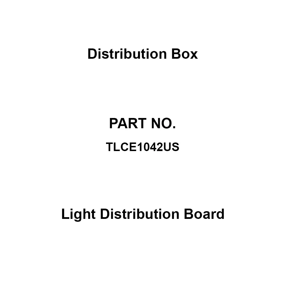 Naigai Energering Light Distribution Board 42 Branch Circuits 3P 100 Amp Main Capacity, TLCE1042US
