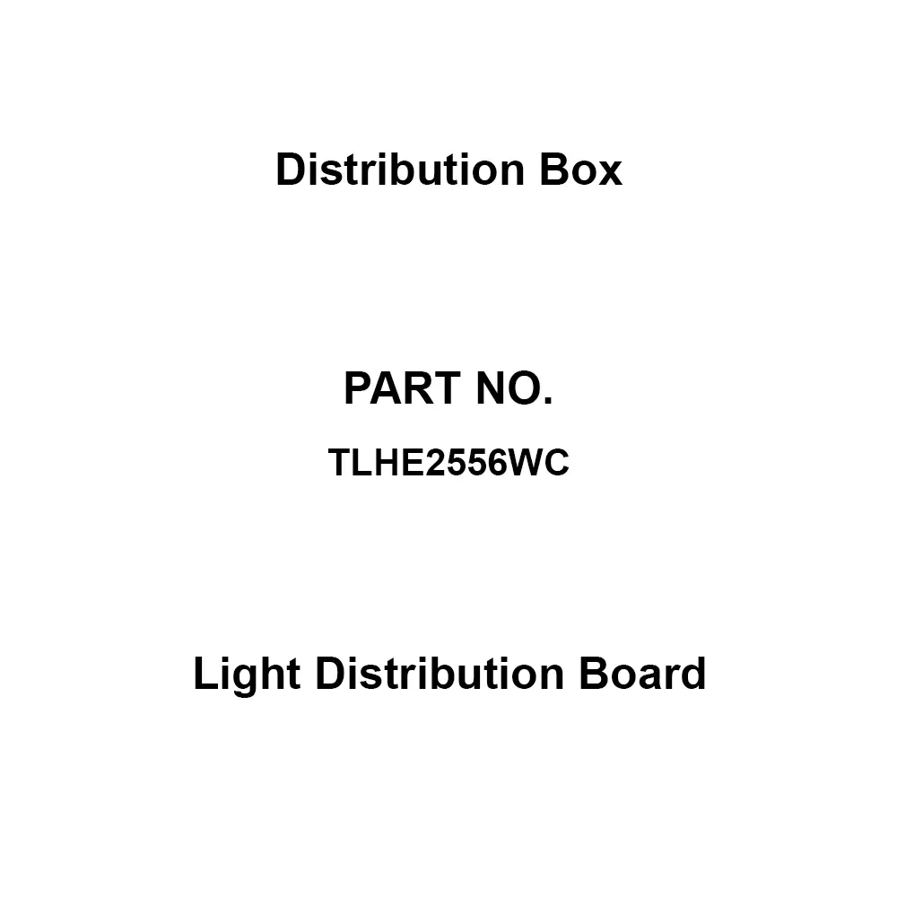 Naigai Energering Light Distribution Board 56 Branch Circuits 3P 250 Amp Main Capacity, TLHE2556WC