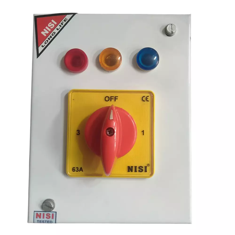 NISI 63 Amp 1 Pole Rotary Phase Selector With Box