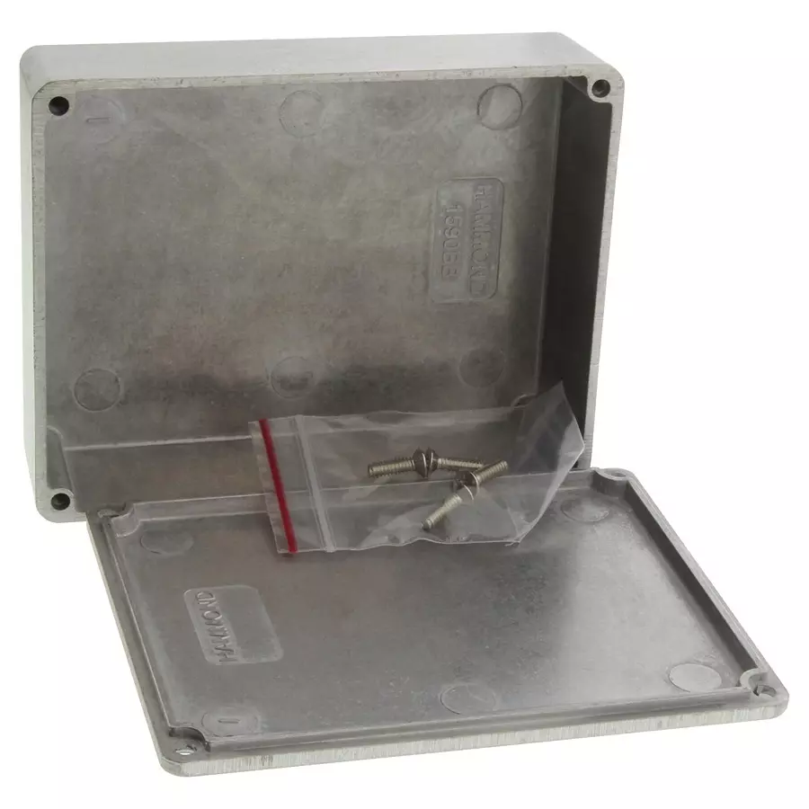 HAMMOND Metal Enclosures ENCLOSURE, DIECAST, 119.5X94X34MM, 1590BB