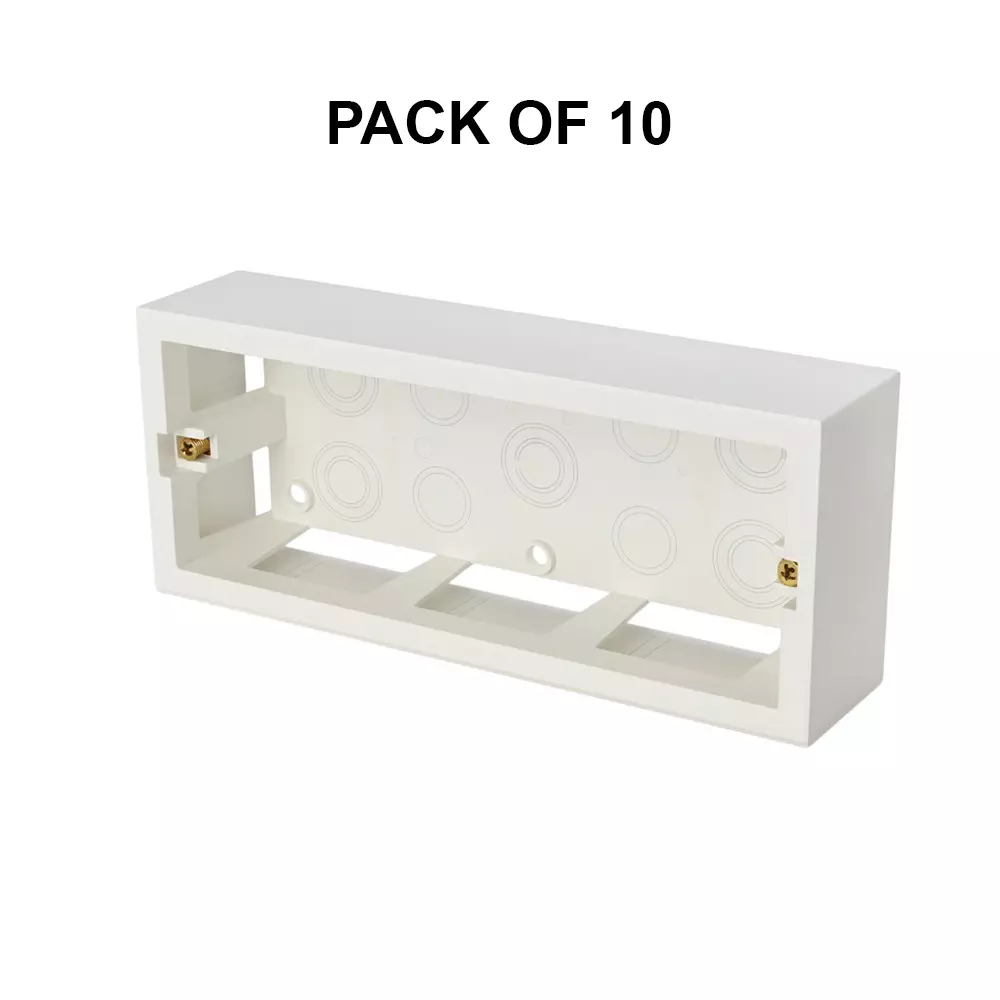 K9 Pro Safe Acura Surface Box 6 Modular White, 7004 (Pack of 10)