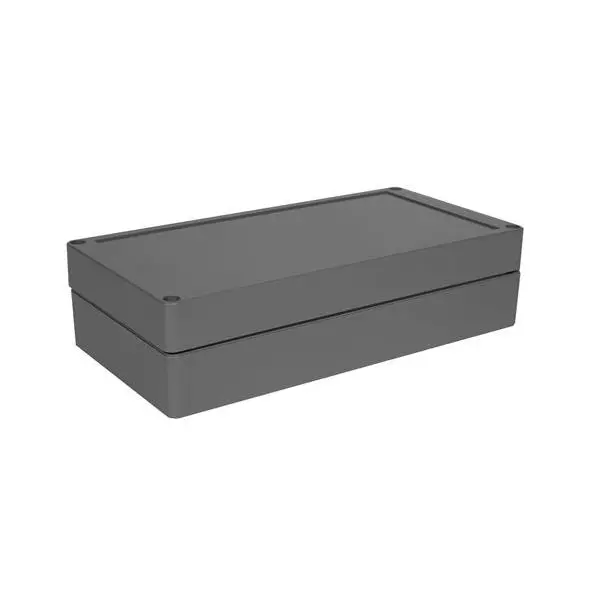 BUD INDUSTRIES Electrical Enclosure Plastic Gray 240.03 mm (9.45 Inch) Length, PNR-2605-DG