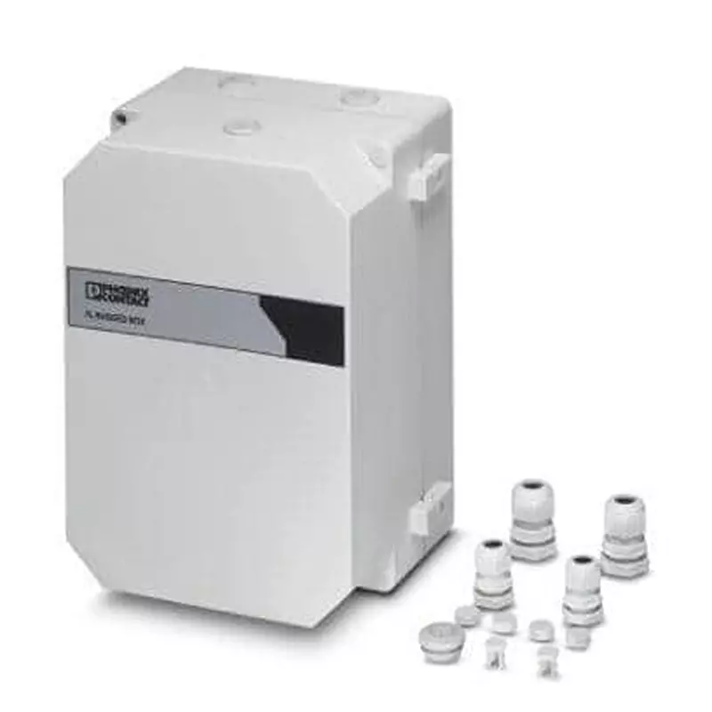 Phoenix Contact Industrial Enclosure Polycarbonate (PC) Gray 137 mm Length, 2701204