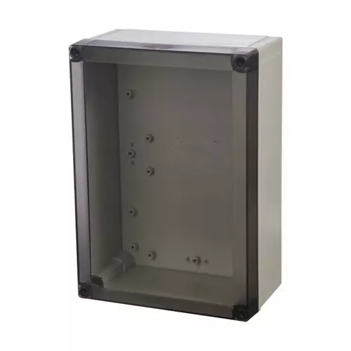 FIBOX Enclosure, Pc, Grey/Smoked Transparent, PC 300/150 ZT ENCLOSURE