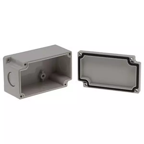 BUD INDUSTRIES Enclosure, Multipurpose, Abs, Gray, PNB-30415-KO