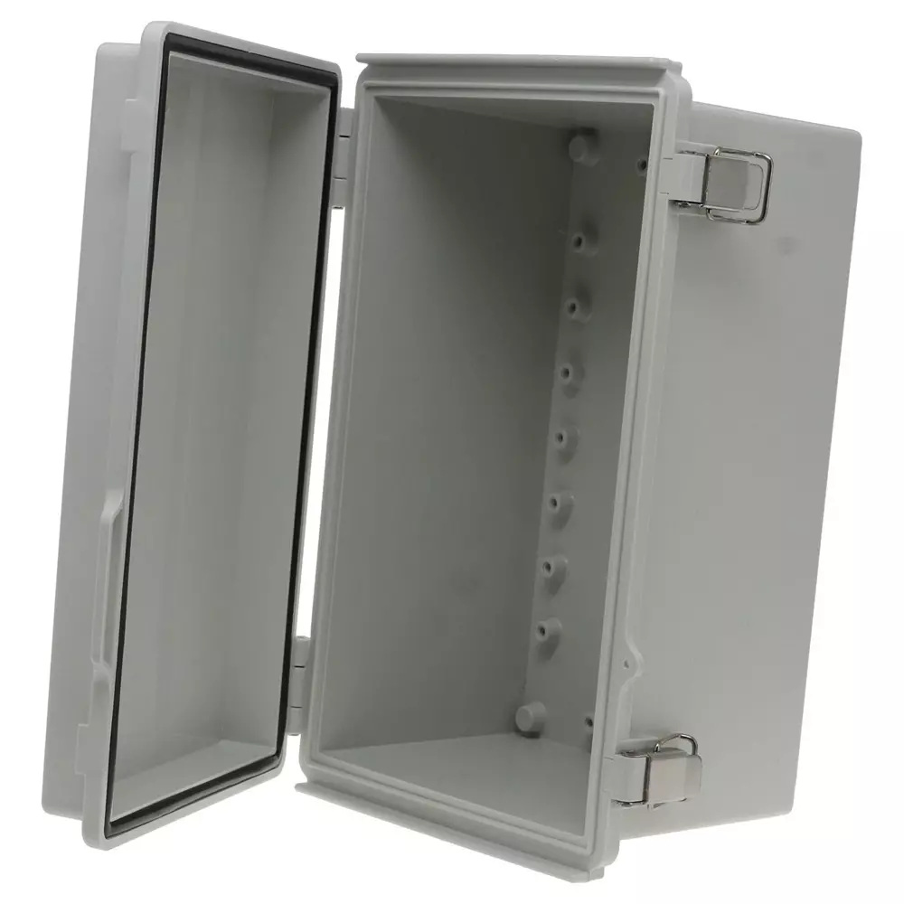 BUD INDUSTRIES Enclosure, Multipurpose, Pc/Gfr, Gray, PTQ-11041