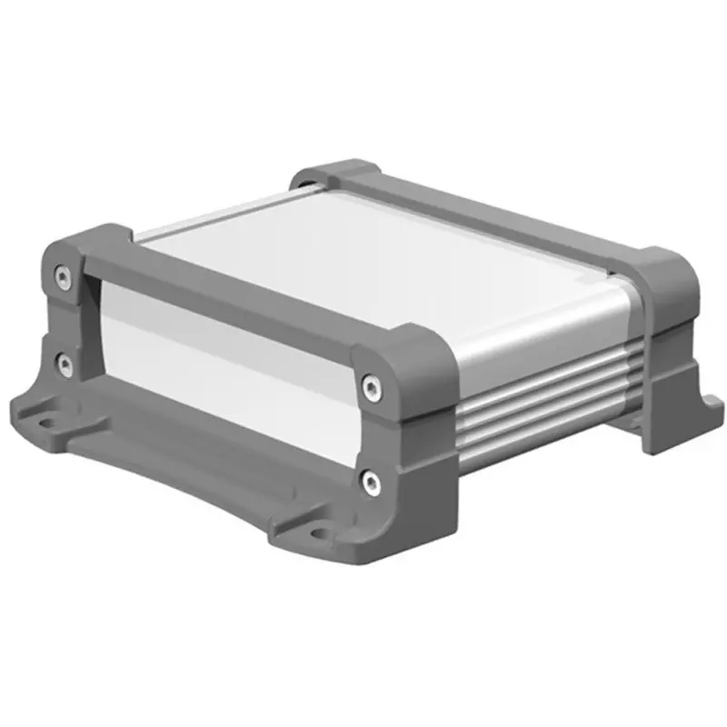 TAKACHI EXPF Series Aluminum Case with Flange Foot 113x41.5x90 mm Silver Gray, EXPF11-4-9SG