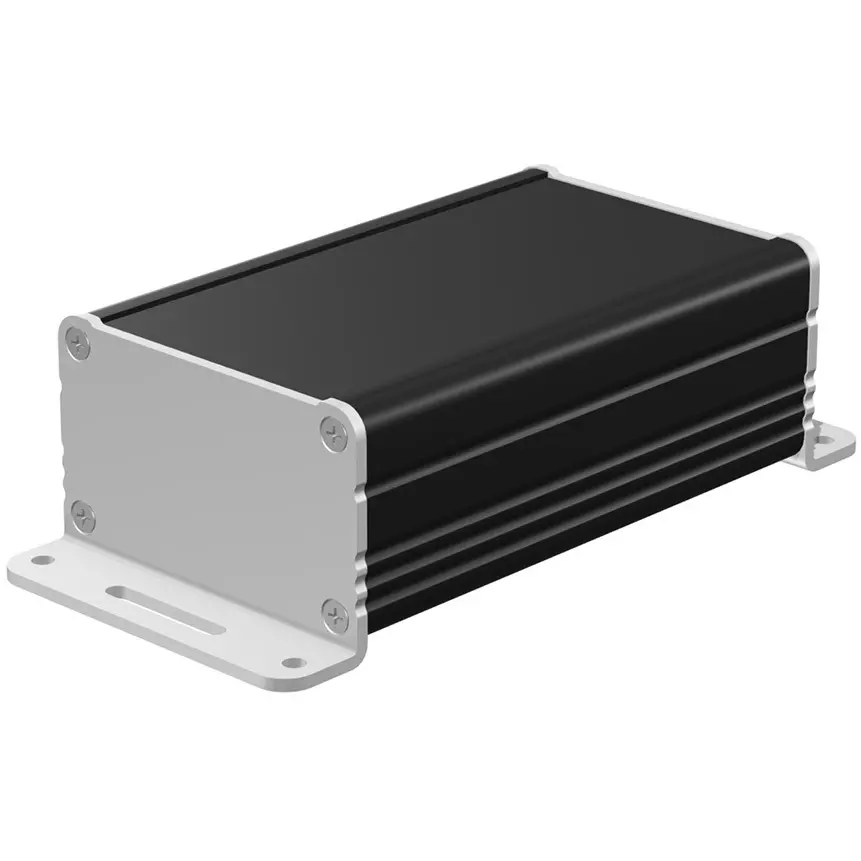 takachi-exf-series-aluminum-extrusion-case-with-flanged-feet-606x376x100-mm-black-silver-exf6-4-10bs