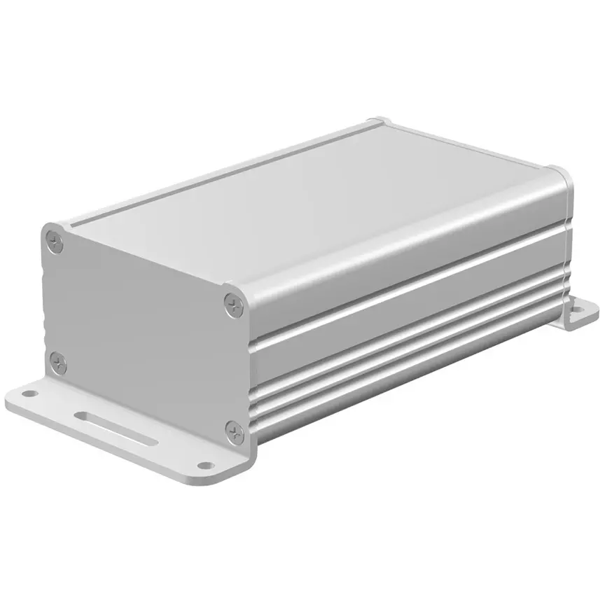 takachi-exf-series-aluminum-extrusion-case-with-flanged-feet-606x376x100-mm-silver-silver-exf6-4-10ss