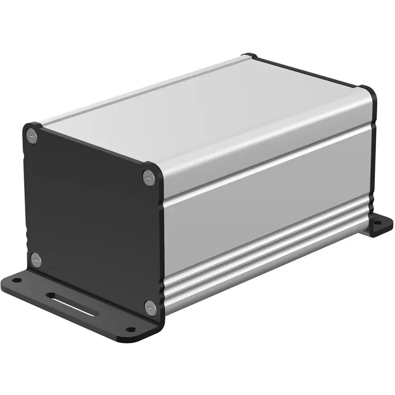 takachi-exf-series-aluminum-extrusion-case-with-flanged-feet-606x526x100-mm-silver-black-exf6-5-10sb