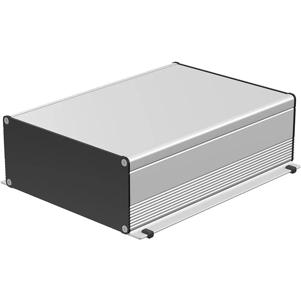 takachi-exf-series-aluminum-extrusion-case-with-flanged-feet-232x1035x333-mm-silver-black-exf23-10-33sb